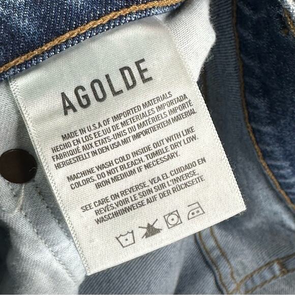 Agolde Toni Mid Rise Straight Leg Ankle Length Jeans - Picture 5 of 7
